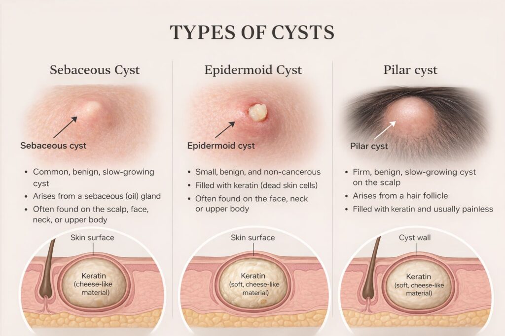 Types of cysts