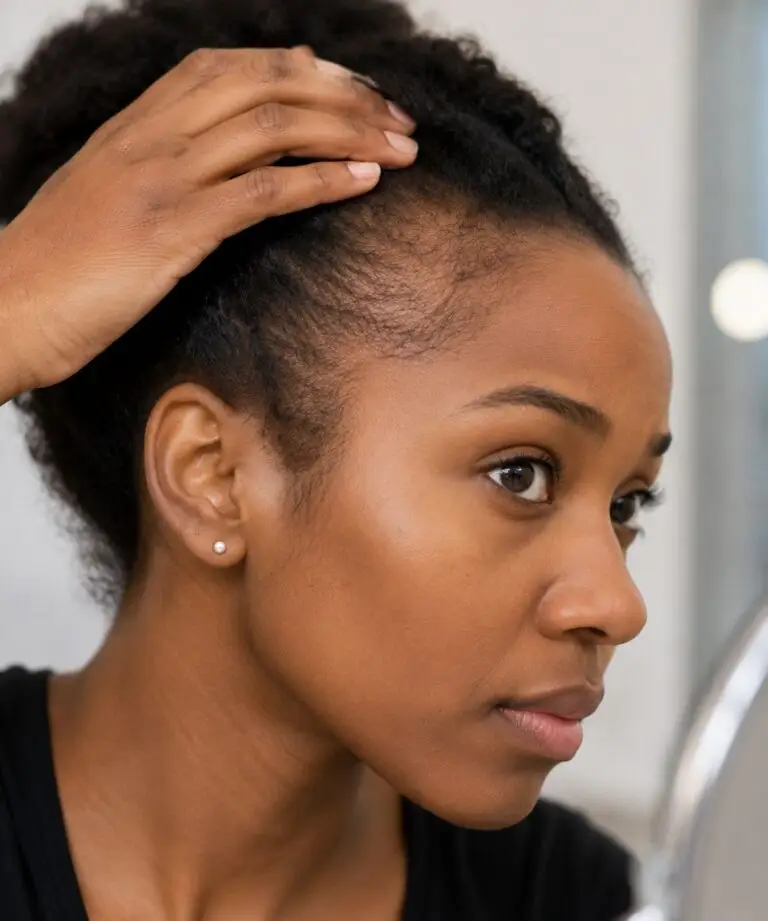 Hair loss woman